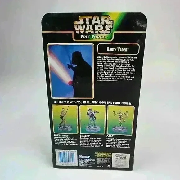 Darth Vader 1997 STAR WARS Power of the Force Epic Force NIB - Picture 5 of 7